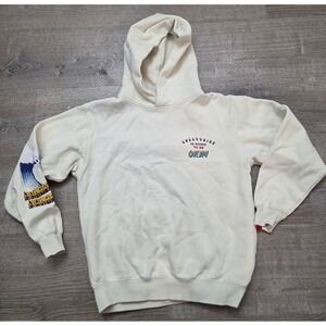 Jungles Everything Is Going To Be Okay Graphic Hoodie Men's Small Cream Wave